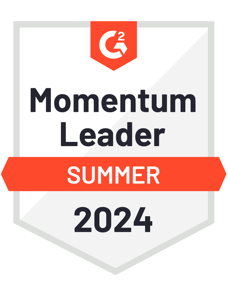 Momentum Leader Summer 2024 — G2 Badge