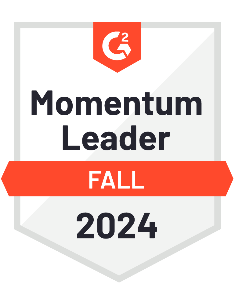 Momentum Leader Fall 2024 — G2 Badge